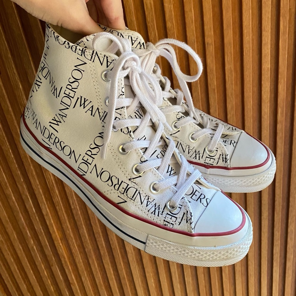 JW Anderson X Converse Chuck 70 Hi sneaker white black - Picture 4 of 16